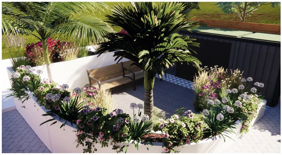 Ibiza Inspired Front Garden detail 2