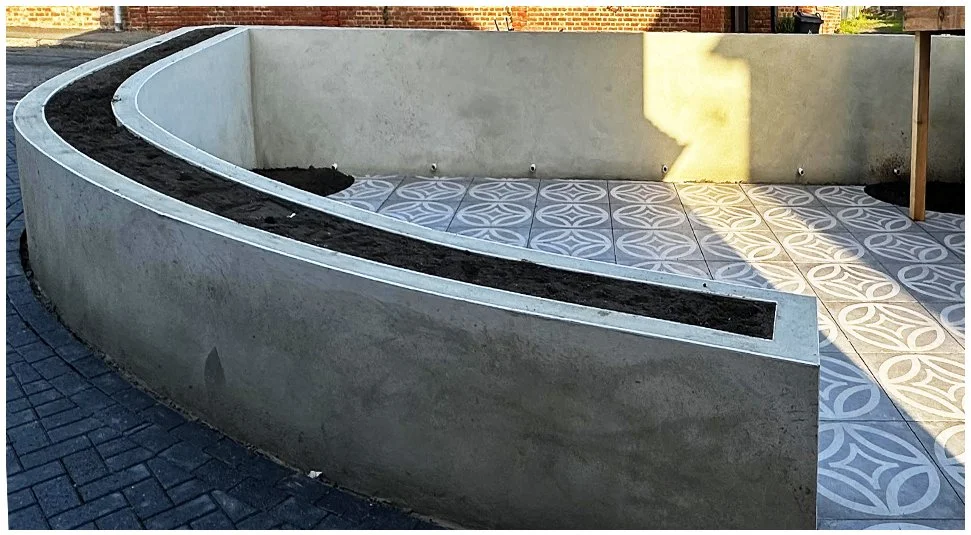 Ibiza Inspired Front Garden build progress 1