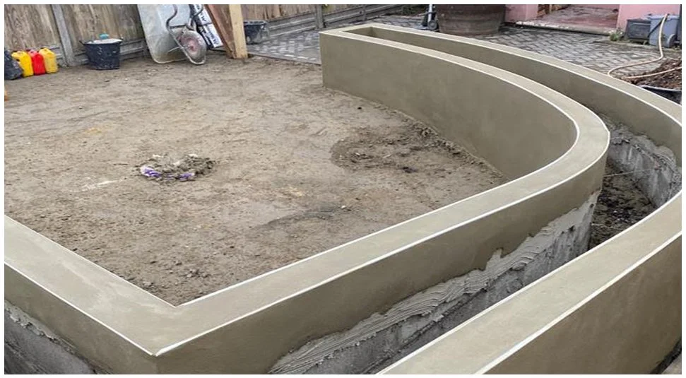 Ibiza Inspired Front Garden build progress 2