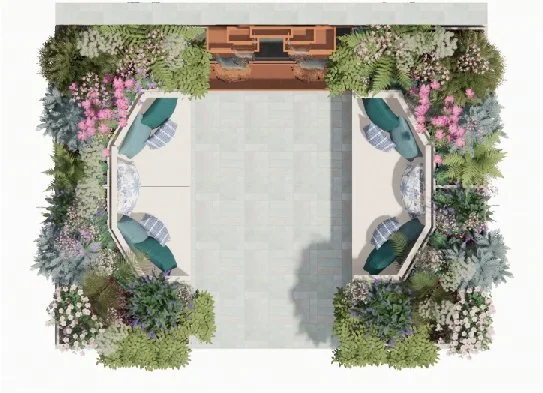 Design render of The Anywhere Courtyard